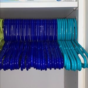 Colorful Plastic yet Sturdy hangers